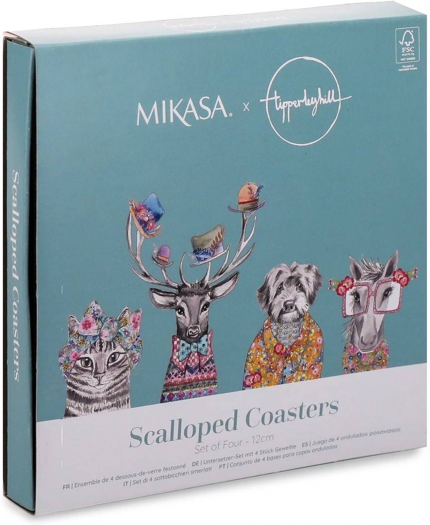 Mikasa Tipperleyhill Sada podložek, 12 cm, 4 ks