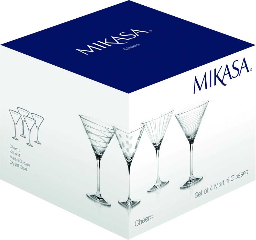 Mikasa Cheers Sada sklenic na martini, 290 ml, 4 ks