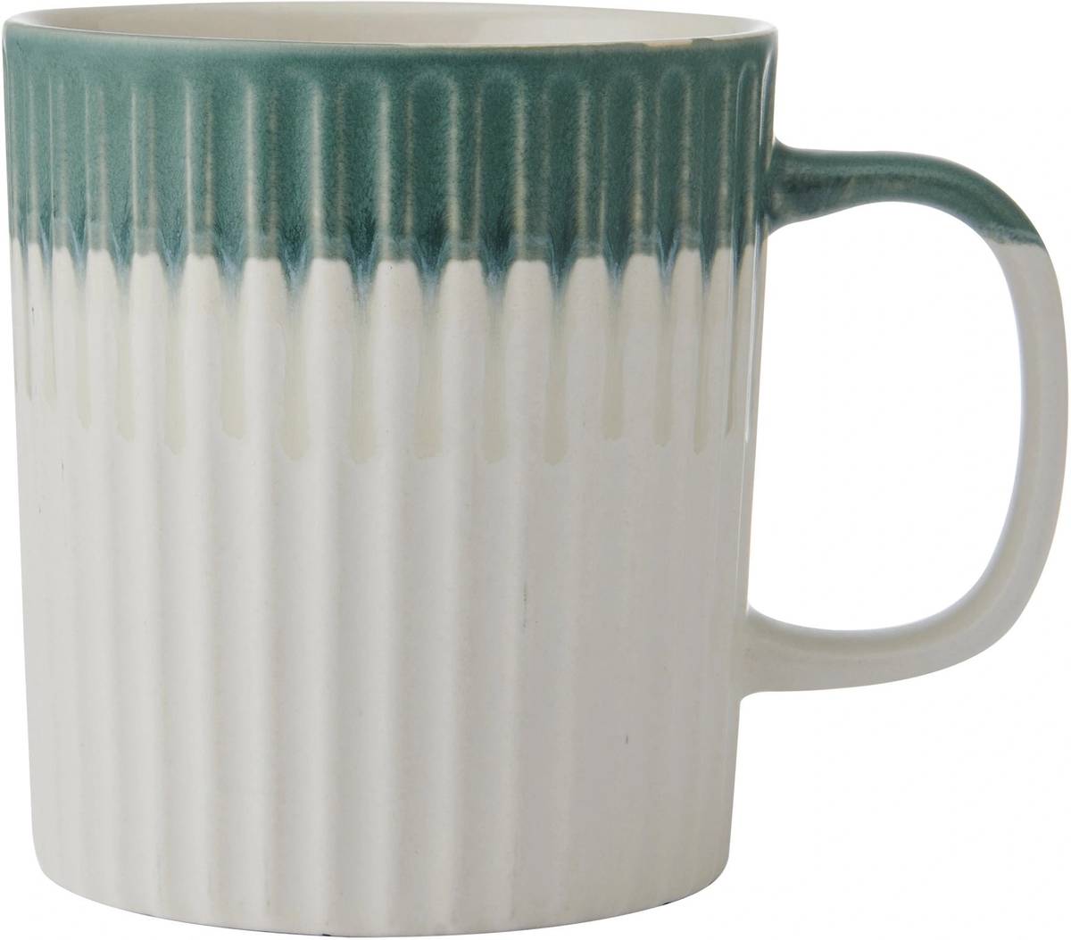 Mikasa Kameninový hrnek Green Textured, 410 ml