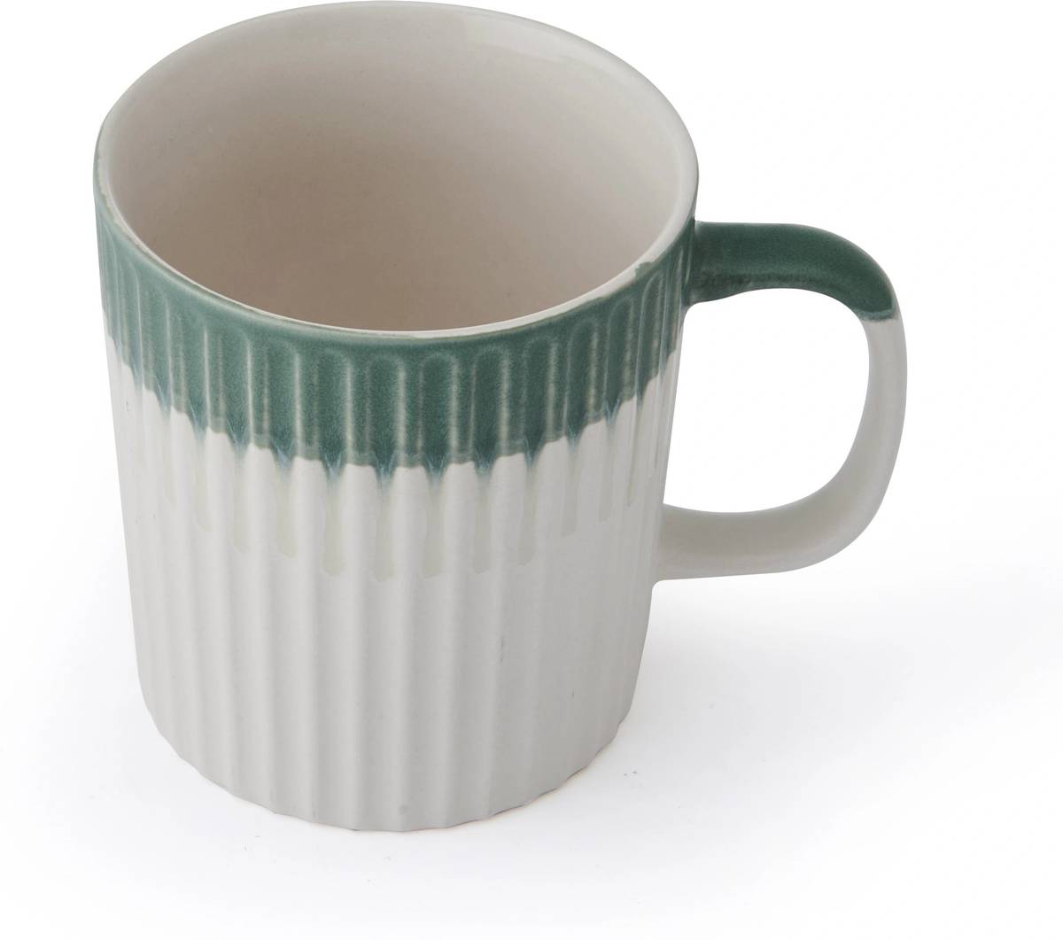 Mikasa Kameninový hrnek Green Textured, 410 ml