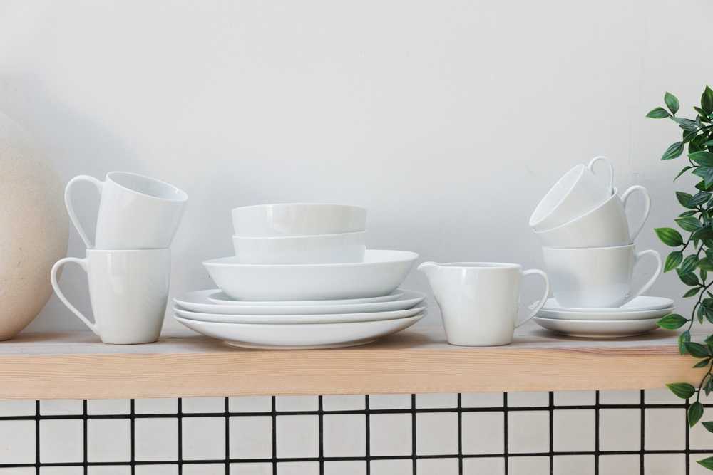 Mikasa Chalk Sada porcelánových hrnků, 380 ml, 4 ks