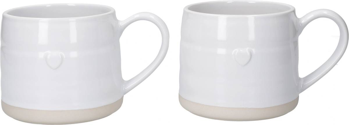 Mikasa Farmhouse Sada hrnků Heart, 380 ml, 2 ks
