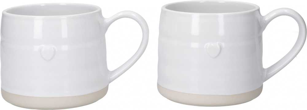 Mikasa Farmhouse Sada hrnků Heart, 380 ml, 2 ks