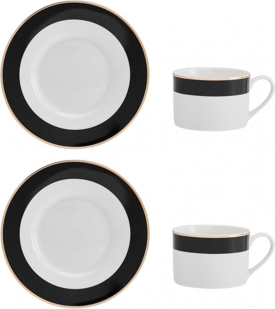Mikasa Luxe Deco Sada šálků na cappuccino, 200 ml, 2 ks