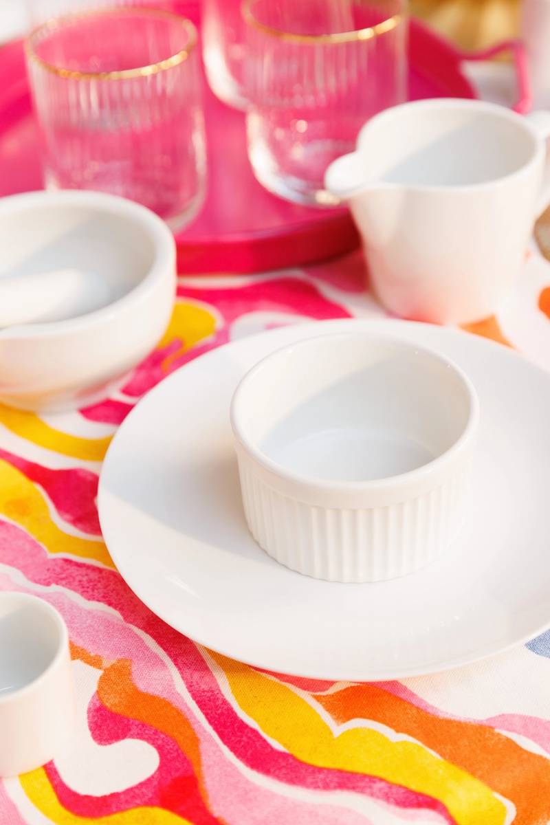 Mikasa Chalk Sada porcelánových ramekinů, 10 cm, 4 ks