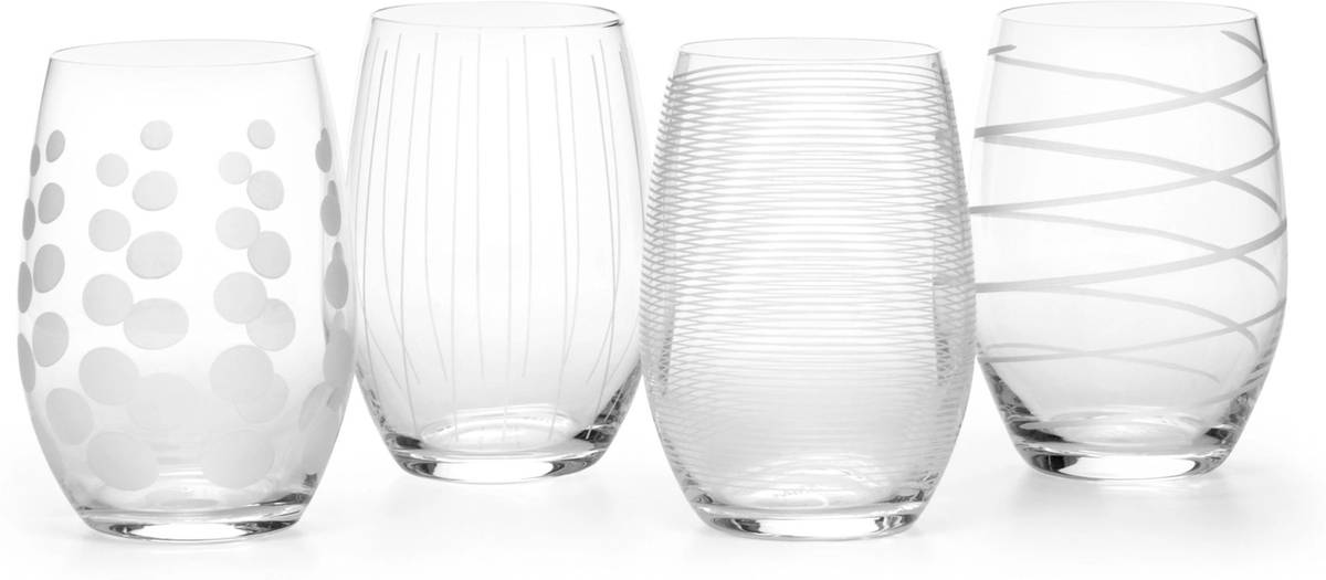 Mikasa Cheers Sada sklenic na víno bez stopky, 480 ml, 4 ks