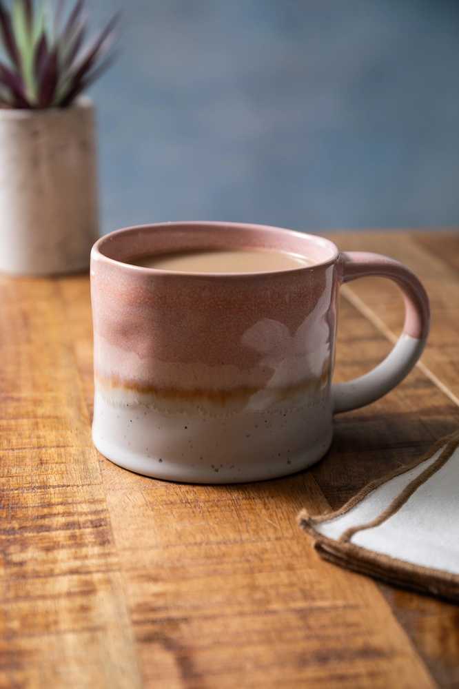 Mikasa Kameninový hrnek Pink Reactive Glaze, 450 ml