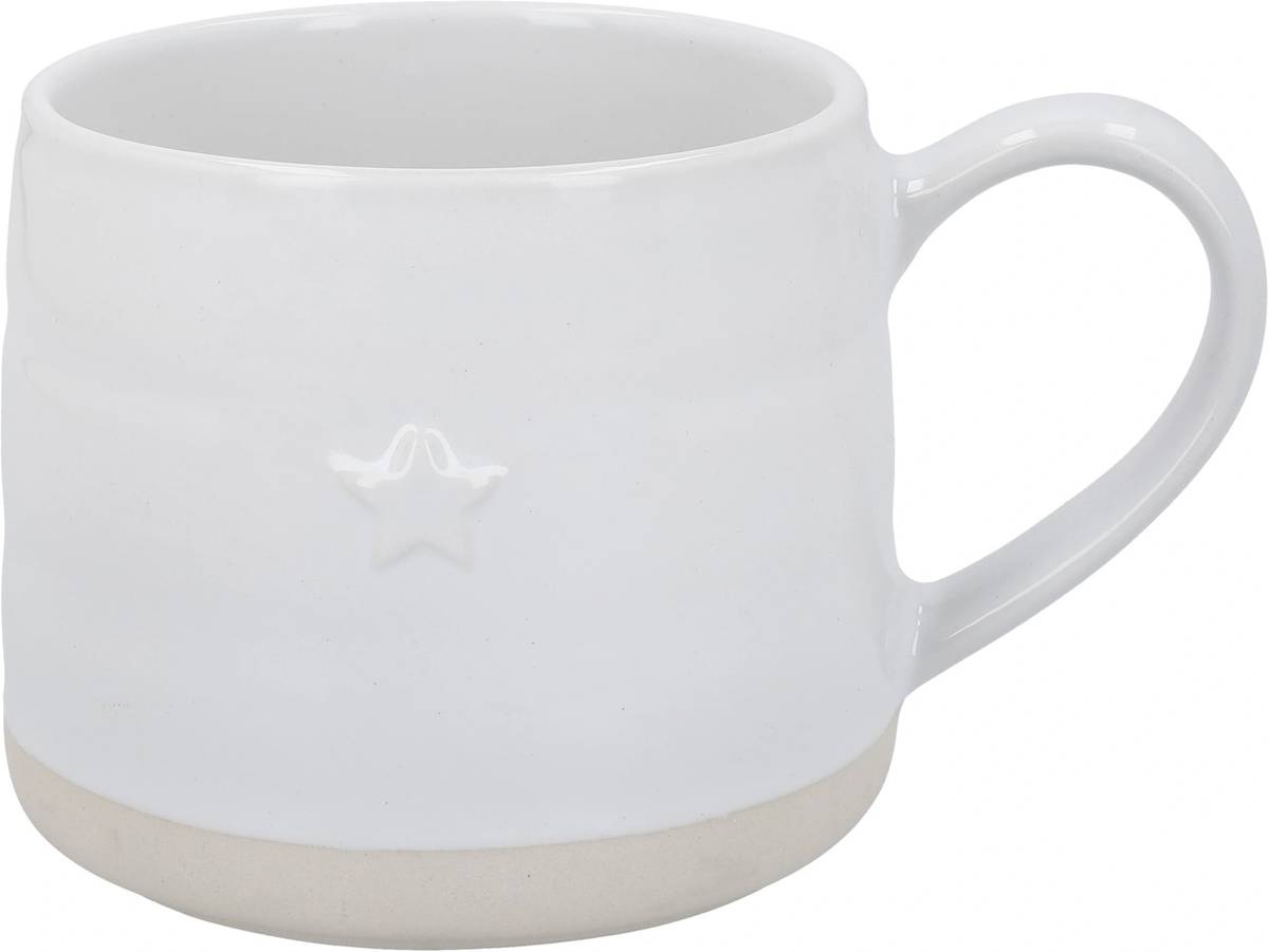 Mikasa Farmhouse Sada kameninových hrnků Star, 380 ml, 2 ks