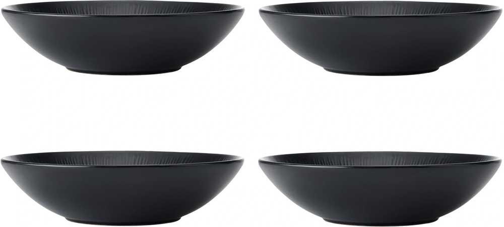 Mikasa Jardin Midnight Sada kameninových mís, 20 cm, 4 ks