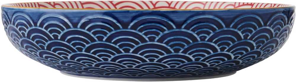 Mikasa Kameninová miska Blue Arched Pattern, 21 cm