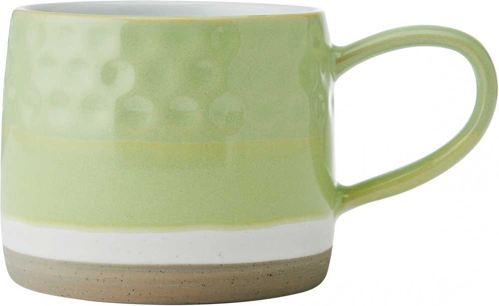 Mikasa Kameninový hrnek Green Textured Ombre, 320 ml