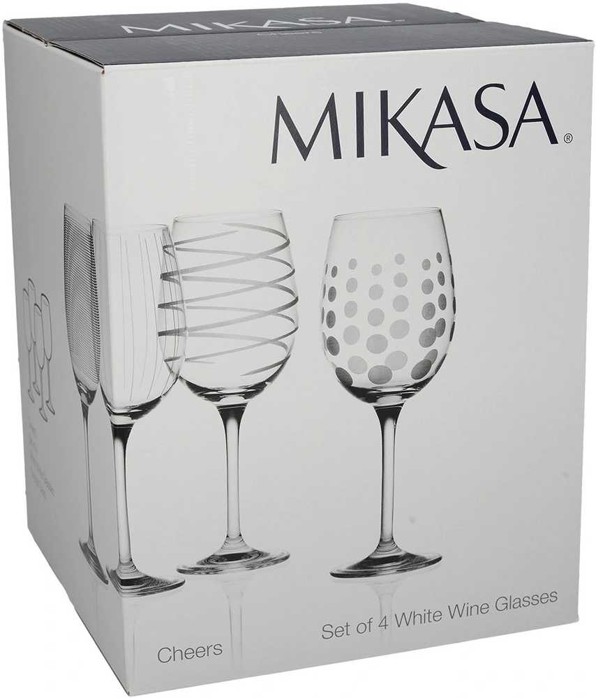 Mikasa Cheers Sada sklenic na bílé víno, 450 ml, 4 ks