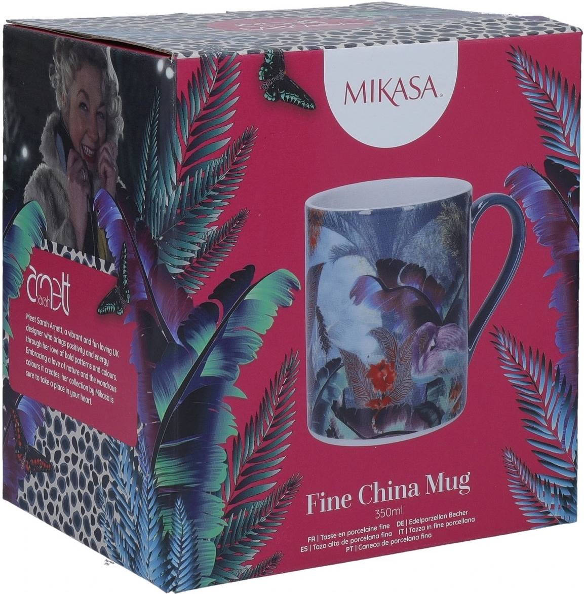 Mikasa Sarah Arnett Porcelánový hrnek Flamingo, 300 ml