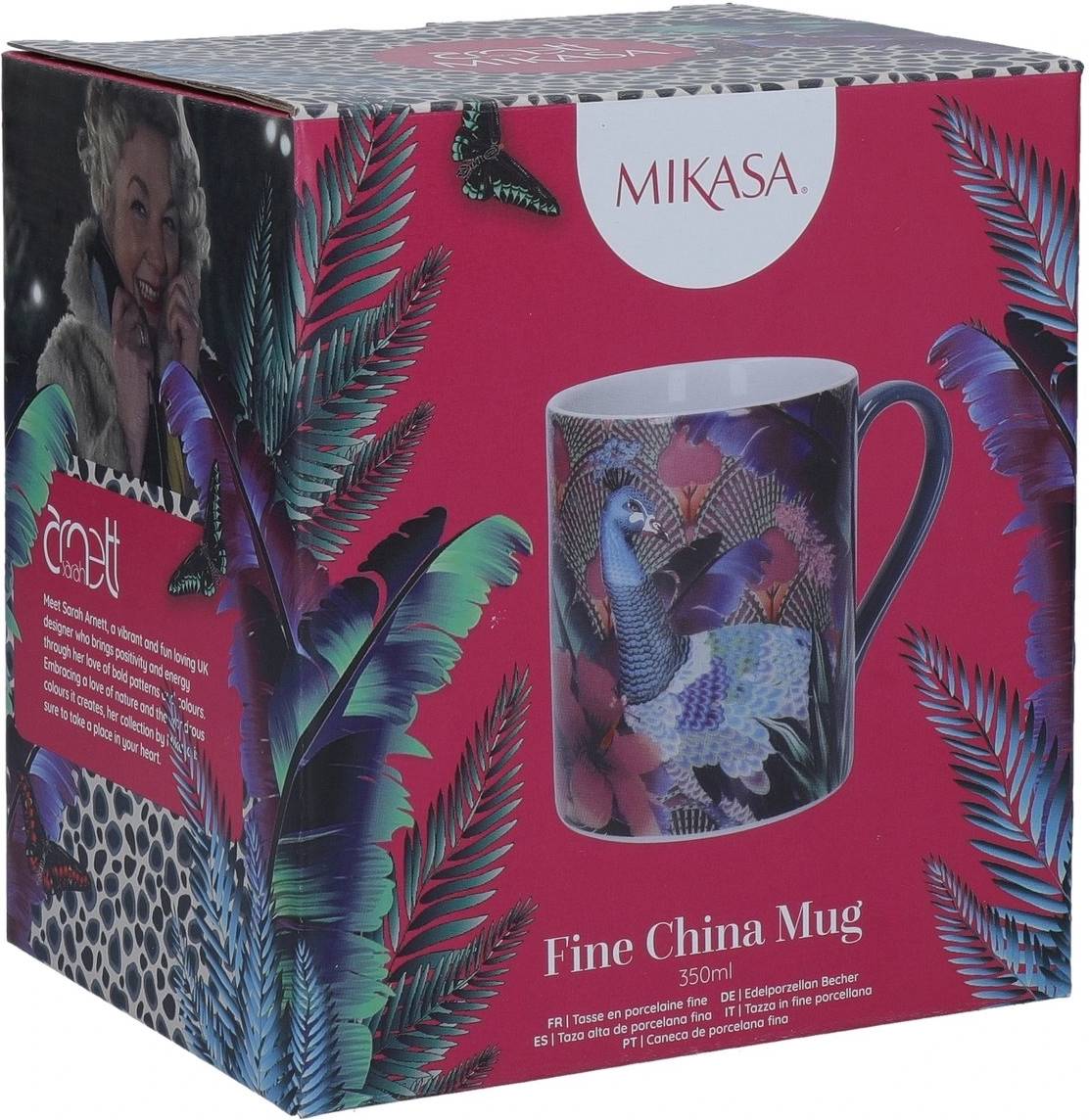 Mikasa Sarah Arnett Porcelánový hrnek Peacock, 300 ml