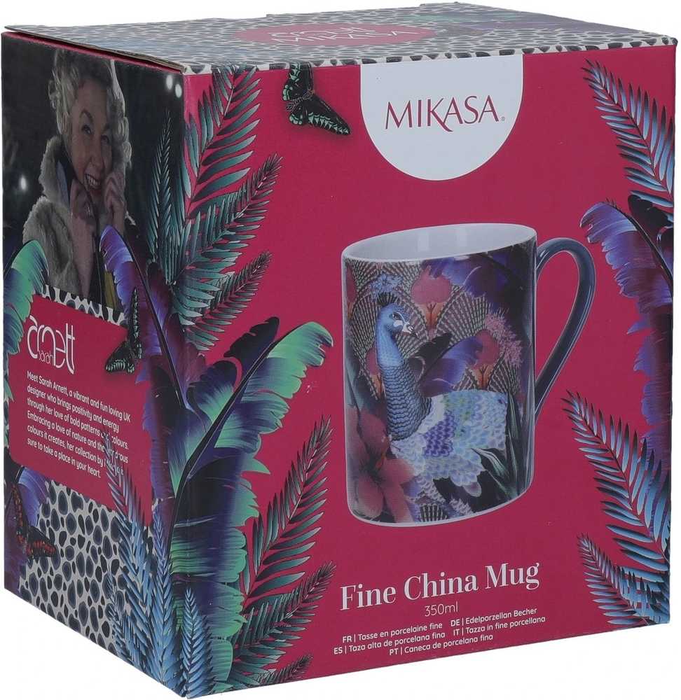 Mikasa Sarah Arnett Porcelánový hrnek Peacock, 300 ml