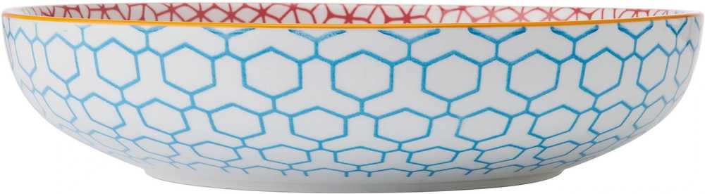 Mikasa Kameninová miska Blue Geometric, 21 cm