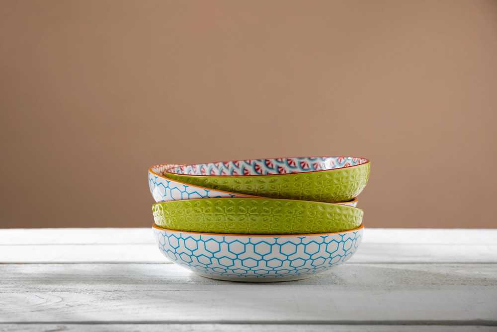 Mikasa Kameninová miska Blue Geometric, 21 cm