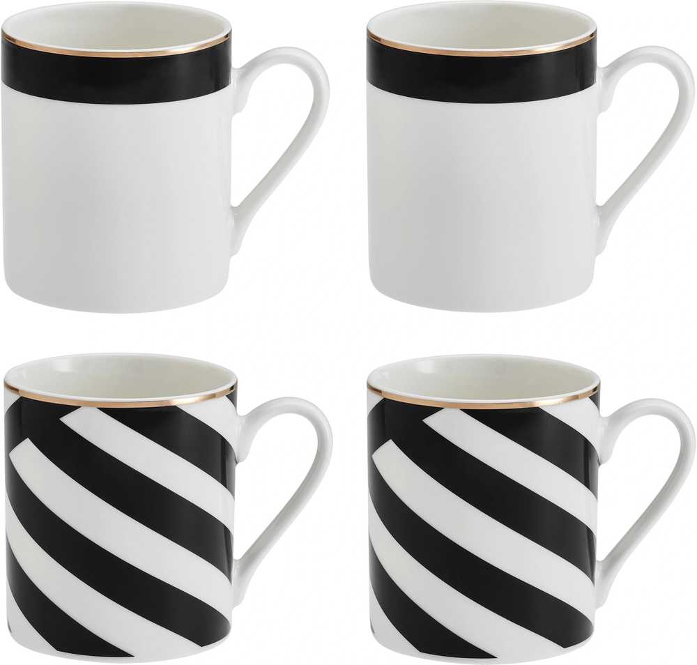 Mikasa Luxe Deco Sada hrnků, 380 ml, 4 ks