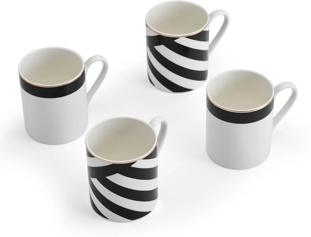 Mikasa Luxe Deco Sada hrnků, 380 ml, 4 ks