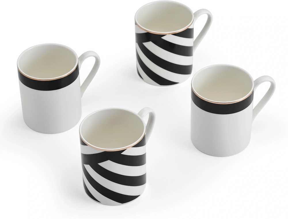 Mikasa Luxe Deco Sada hrnků, 380 ml, 4 ks