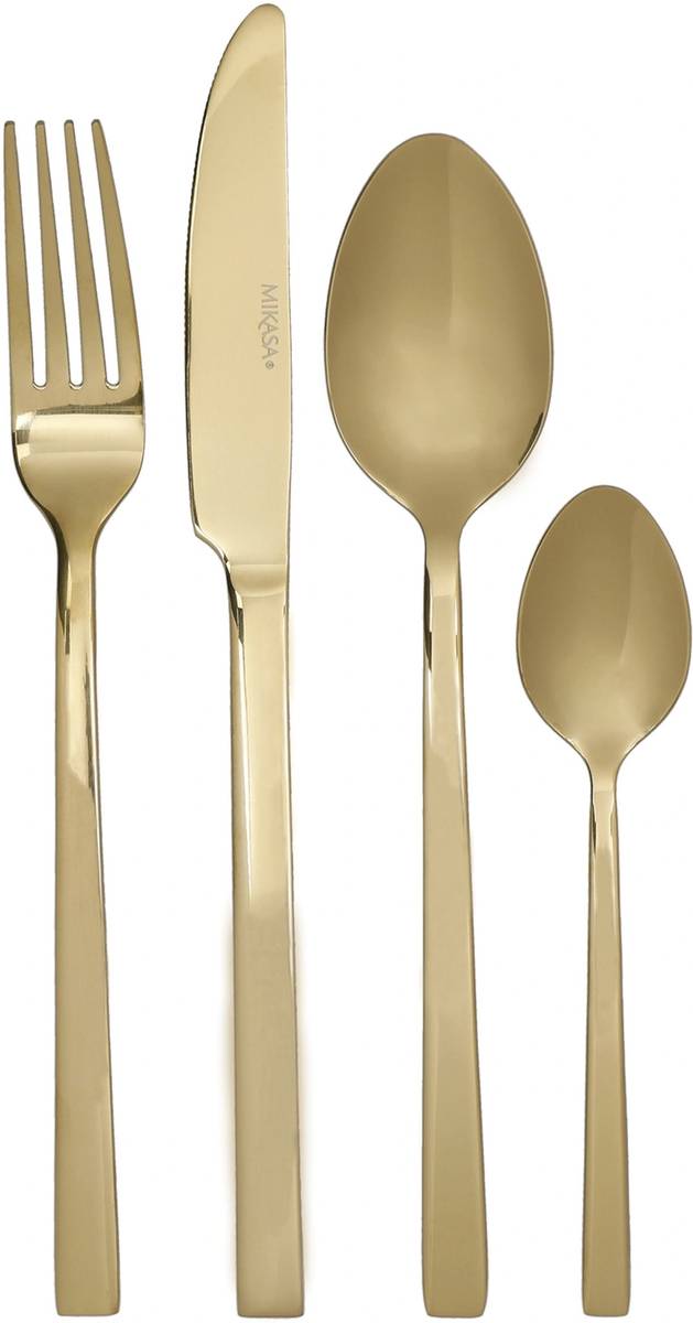 Mikasa Sada příborů Ciara Diseno, zlatá, 16 ks