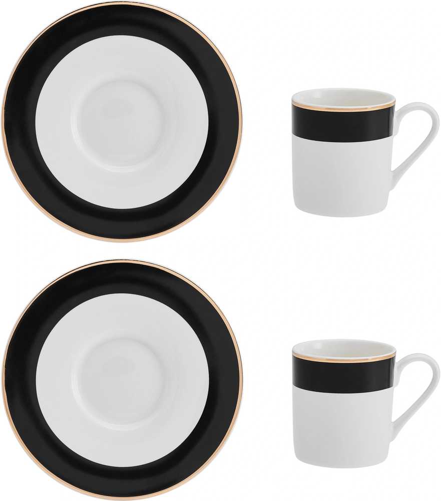 Mikasa Luxe Deco Sada šálků na espresso, 100 ml, 2 ks