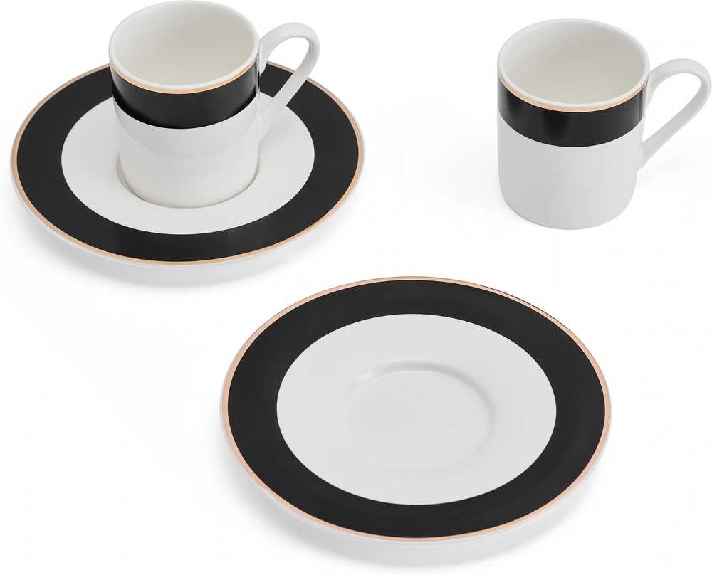 Mikasa Luxe Deco Sada šálků na espresso, 100 ml, 2 ks