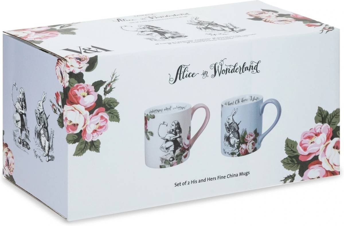 Mikasa V&A Alice In Wonderland Sada hrnečků, 380 ml, 2 ks