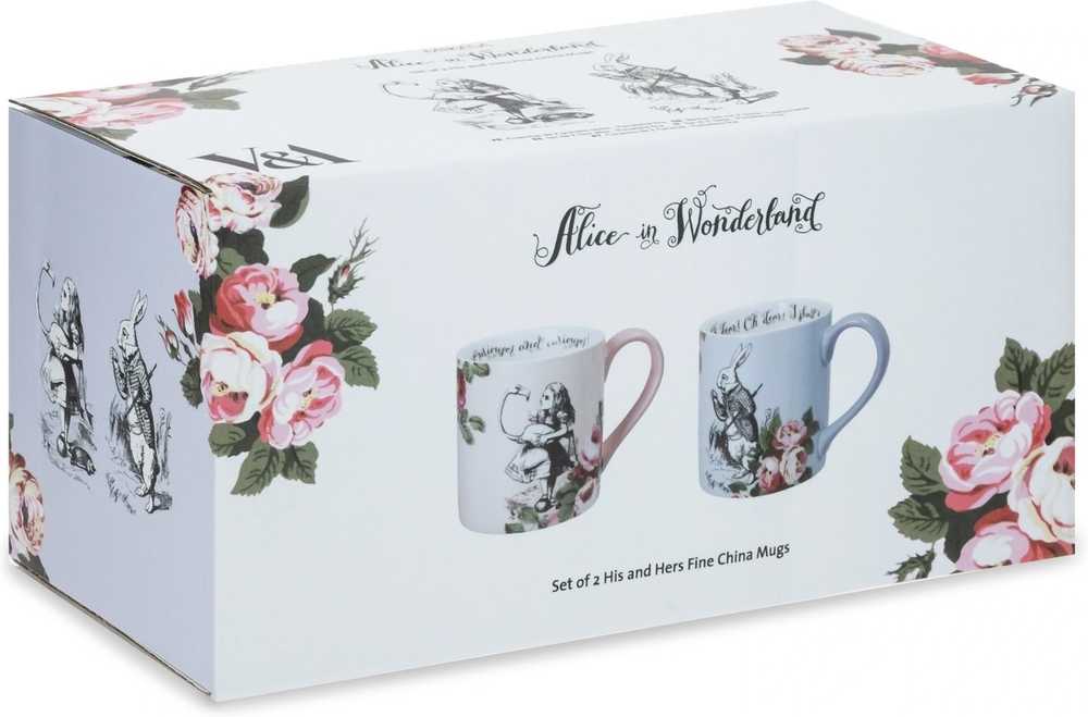 Mikasa V&A Alice In Wonderland Sada hrnečků, 380 ml, 2 ks