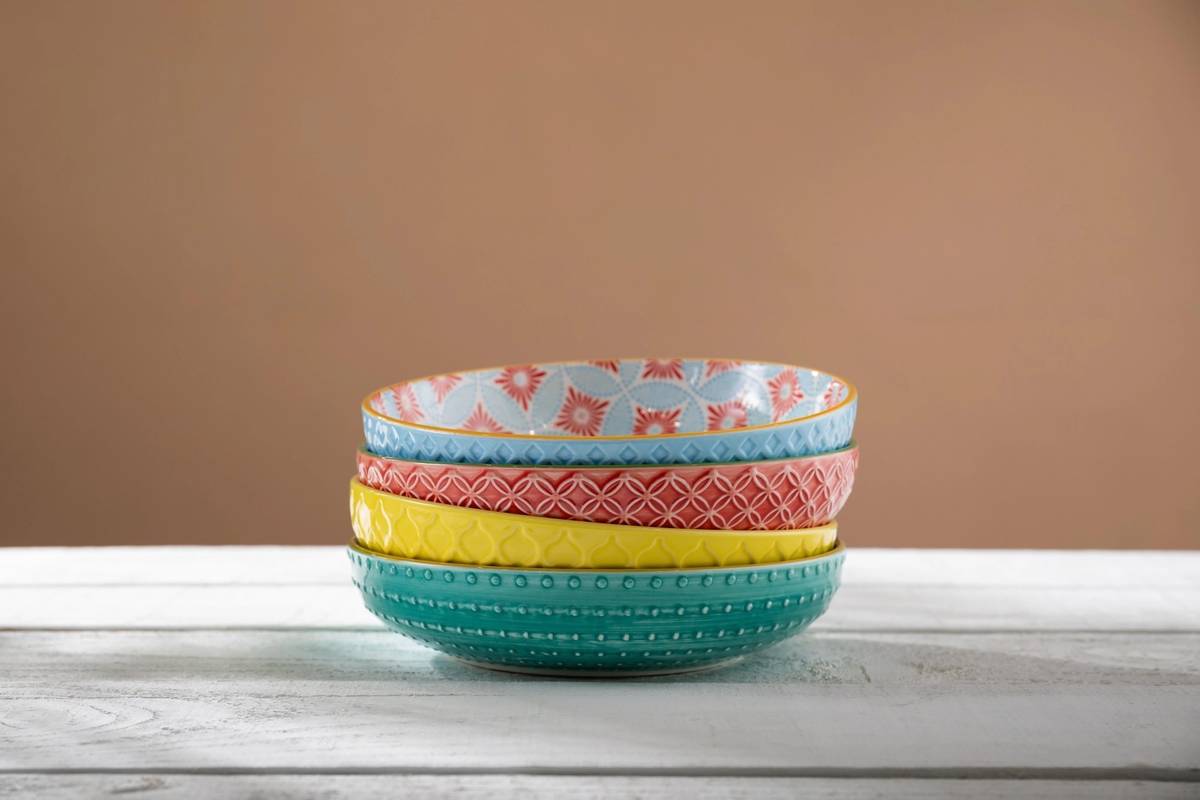Mikasa Kameninová miska Blue Mosaic, 21 cm