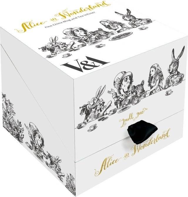 Mikasa V&A Alice In Wonderland Sada hrnečku a sítka na čaj, 300 ml