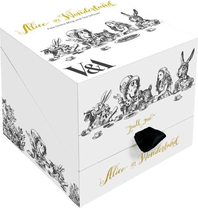 Mikasa V&A Alice In Wonderland Sada hrnečku a sítka na čaj, 300 ml
