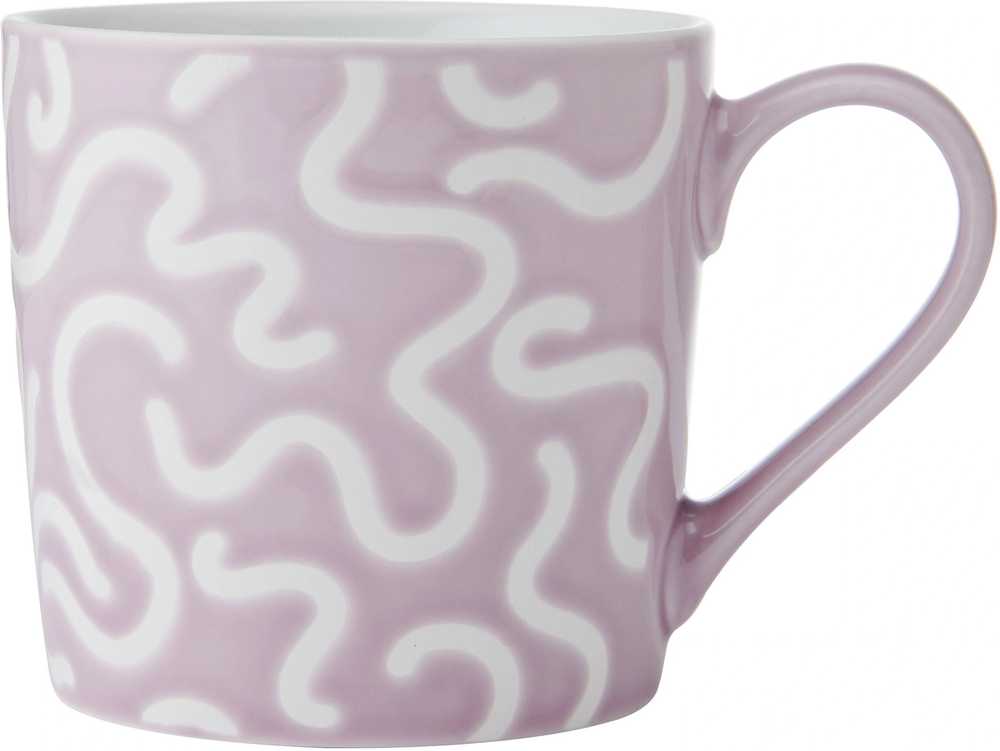 Mikasa Kameninový hrnek Textured Purple Swirl, 360 ml