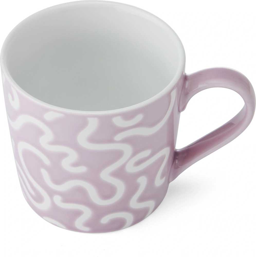 Mikasa Kameninový hrnek Textured Purple Swirl, 360 ml