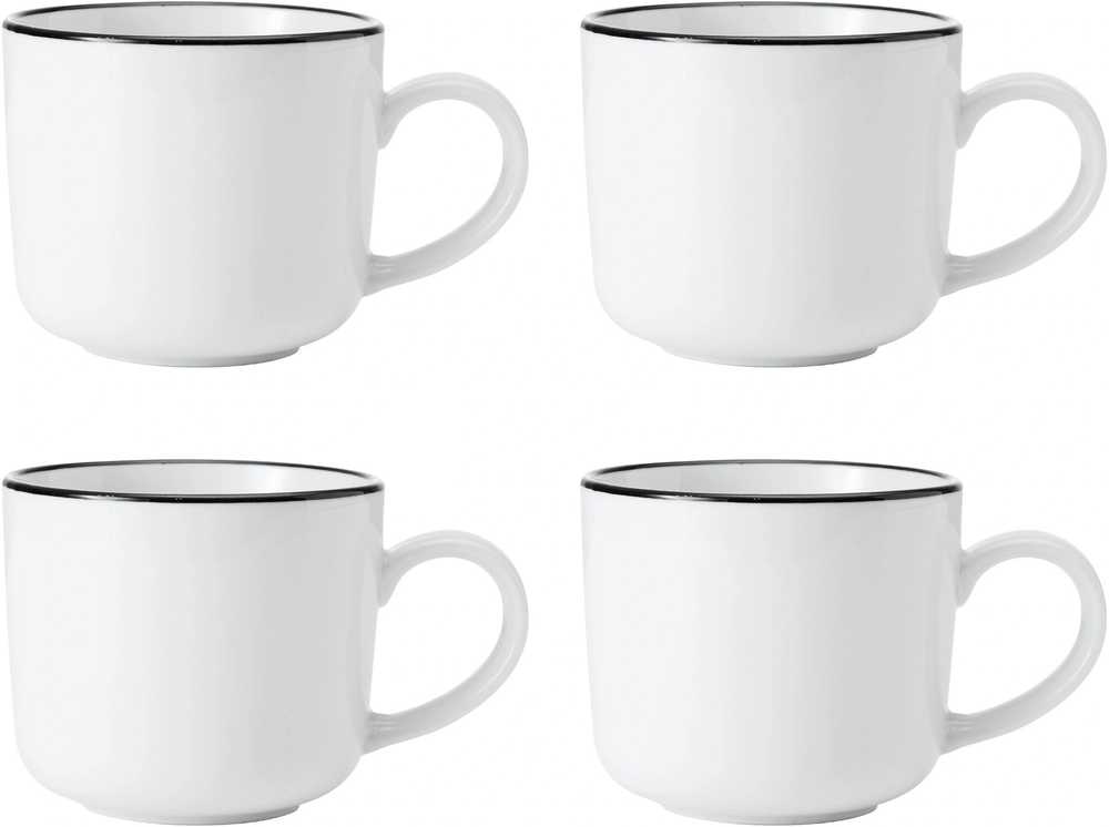 Mikasa Sada hrnků Limestone, 360 ml, 4 ks