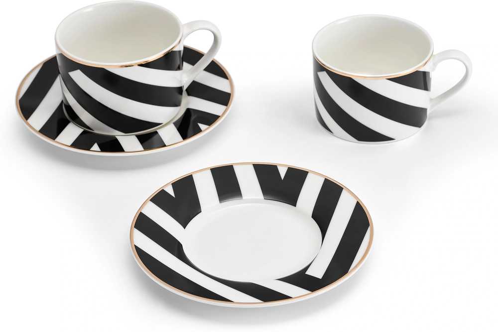 Mikasa Luxe Deco Sada šálků na cappuccino, 250 ml, 2 ks