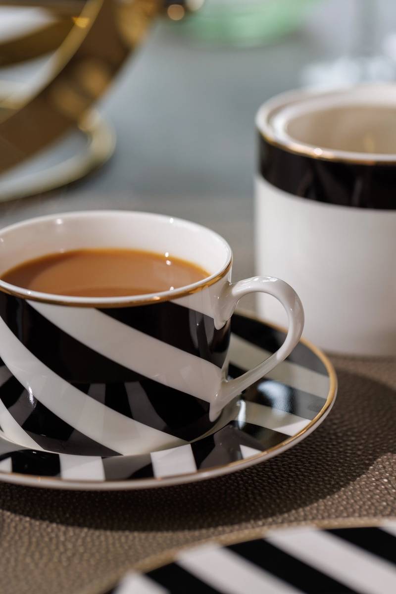 Mikasa Luxe Deco Sada šálků na cappuccino, 250 ml, 2 ks