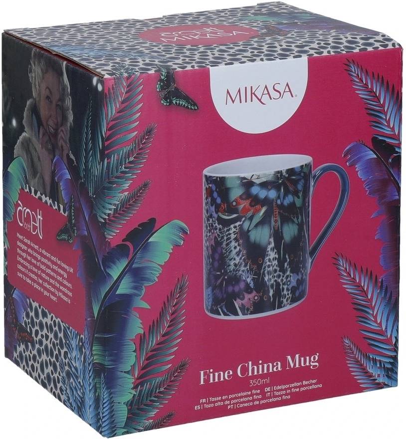 Mikasa Sarah Arnett Porcelánový hrnek Butterfly, 300 ml