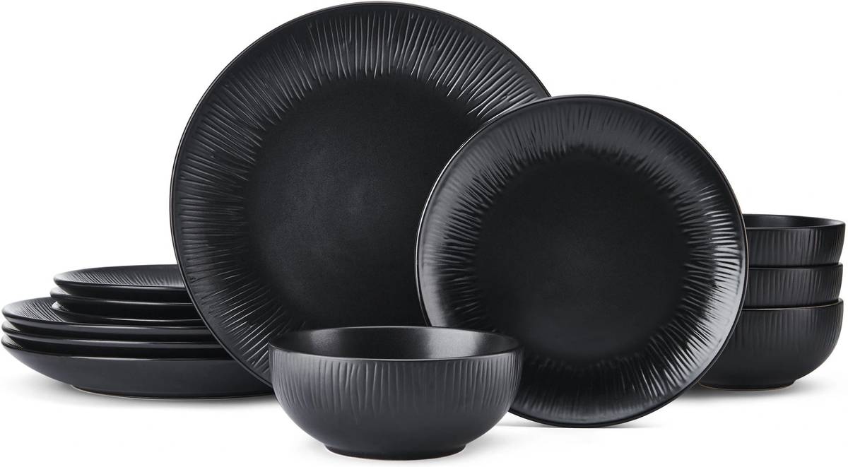 Mikasa Jardin Midnight Jídelní sada, 12 ks