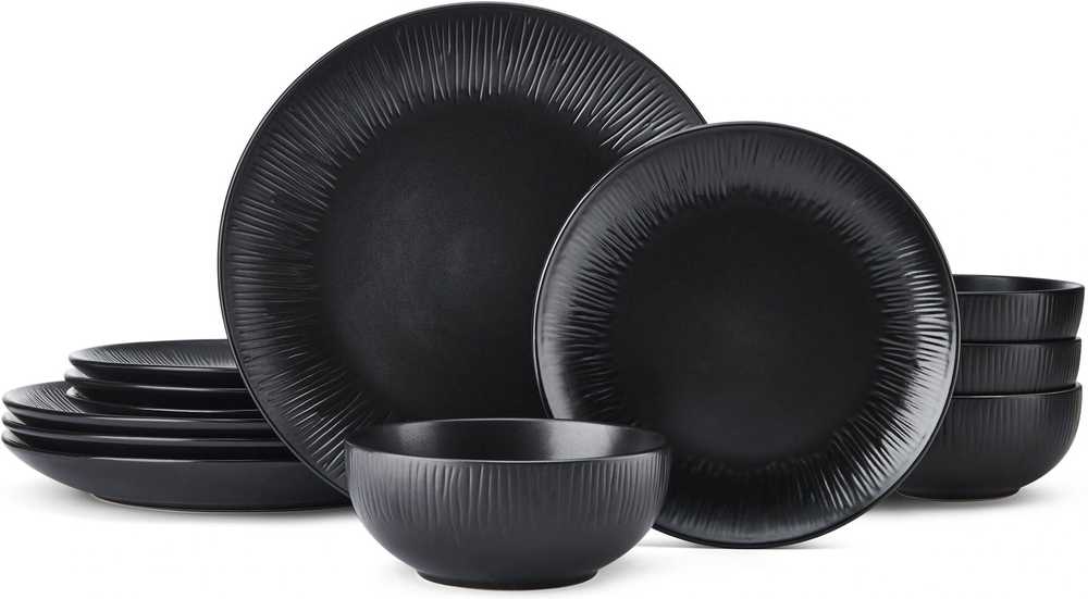 Mikasa Jardin Midnight Jídelní sada, 12 ks