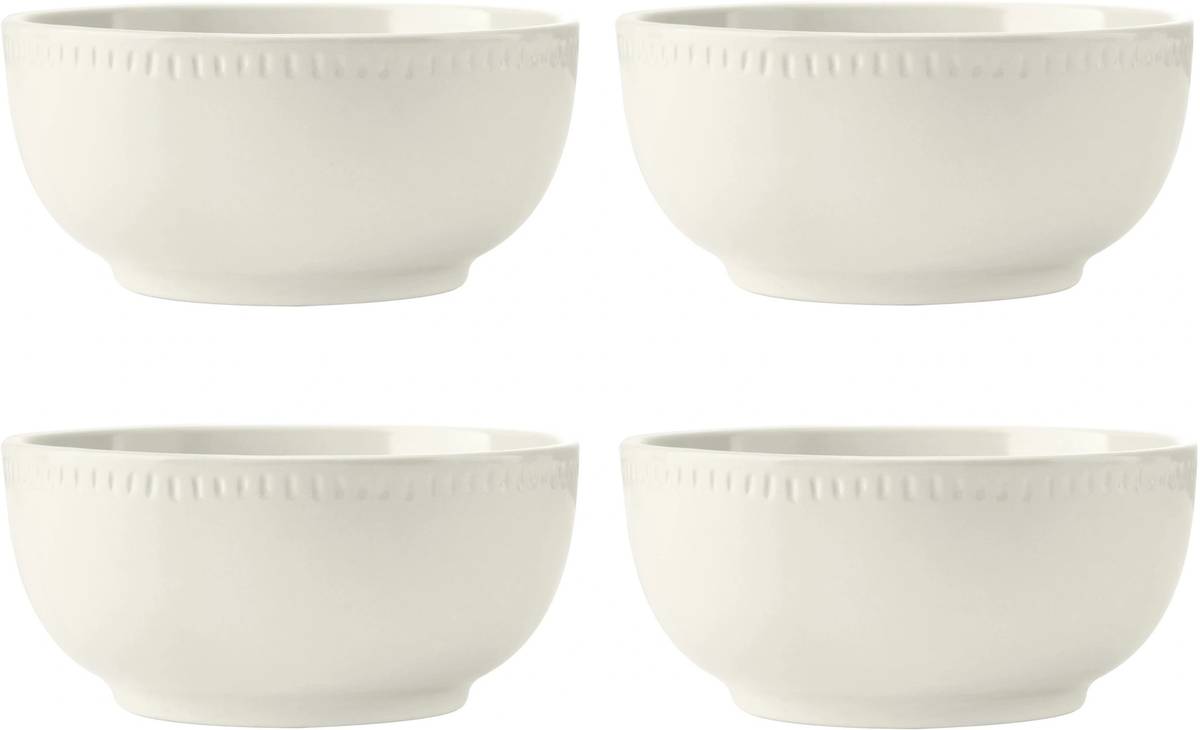 Mikasa Cranborne Sada kameninových misek na cereálie, 15 cm, 4 ks
