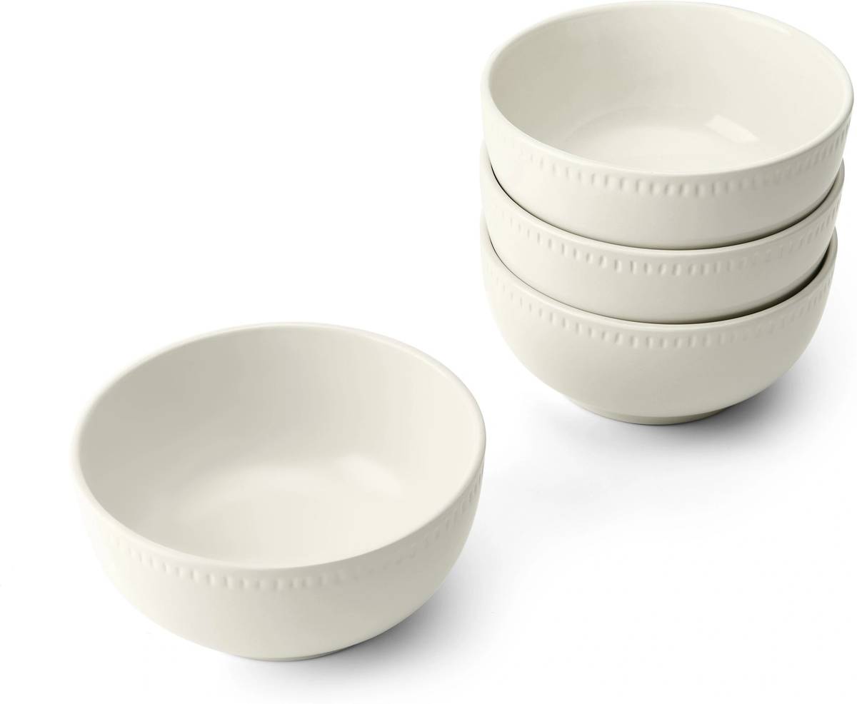 Mikasa Cranborne Sada kameninových misek na cereálie, 15 cm, 4 ks