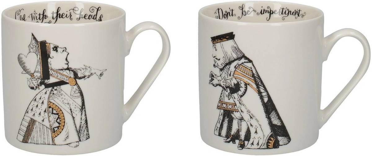 Mikasa V&A Alice In Wonderland Sada hrnků His And Hers, 350 ml, 2 ks