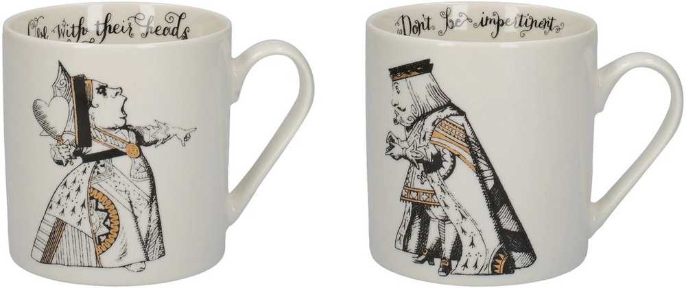 Mikasa V&A Alice In Wonderland Sada hrnků His And Hers, 350 ml, 2 ks
