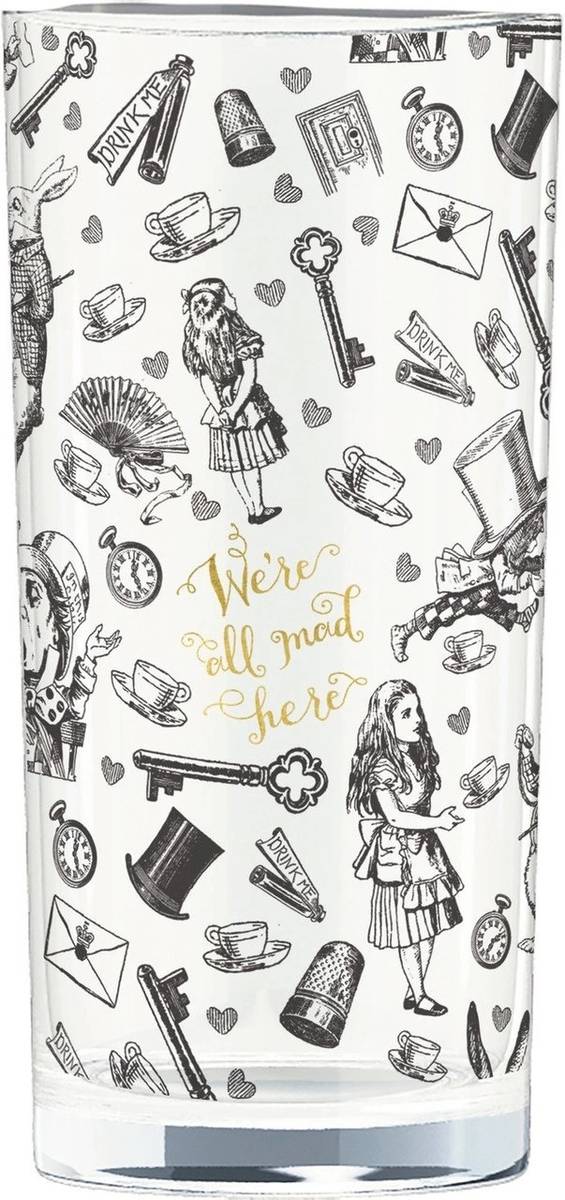 Mikasa V&A Alice In Wonderland Sada vysokých sklenic, 2 ks