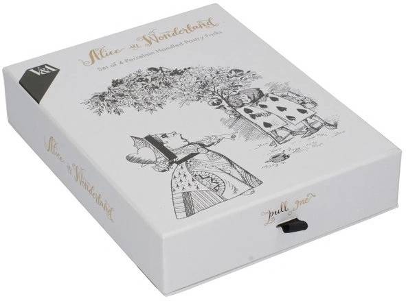 Mikasa V&A Alice In Wonderland Sada dezertních vidliček, 4 ks