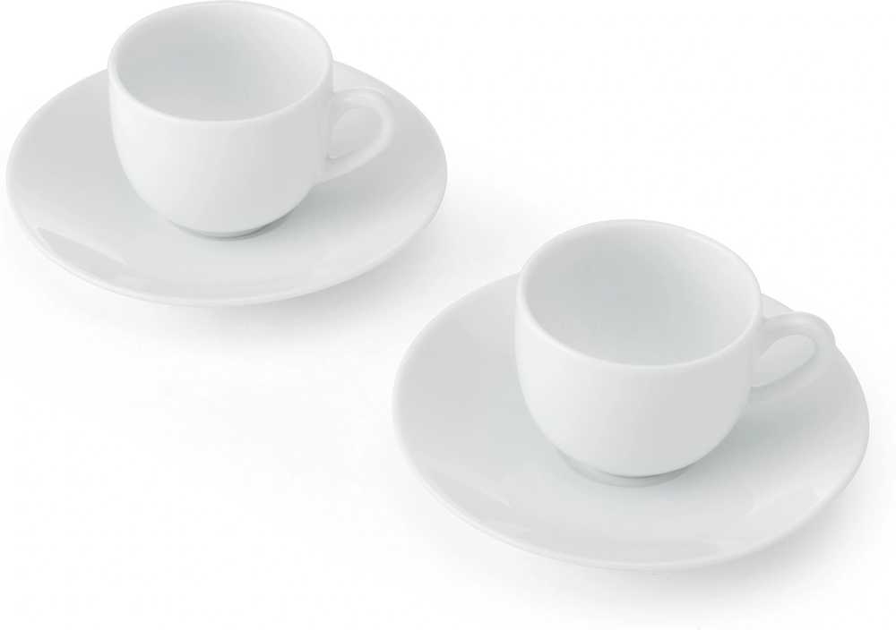 Mikasa Chalk Sada šálků s talířkem na espresso, 90 ml, 2 ks