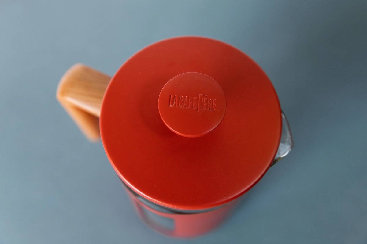 La Cafetière Pisa French Press z nerezové oceli, červená, pro 8 šálků