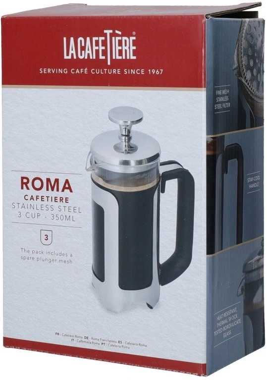 La Cafetière Roma French Press v nerezovém provedení, pro 3 šálky