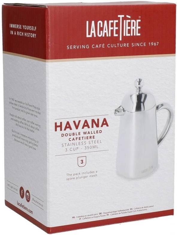 La Cafetière Havana Nerezová konvička, pro 3 šálky